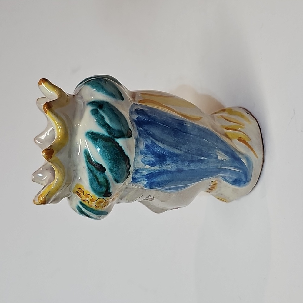 Caltagirone Sicily Italy Queen Moor's Head Small Vase, Signed F. Pistone - Picture 4 of 16